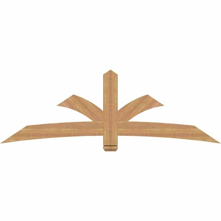 Ekena Millwork Davenport Timber Gable Bracket, Western Red Cedar, 84"W x 28"H x 1 1/2"D x 5 1/2"F, 8/12 Pitch GBW084X28X0206DAV00SWR